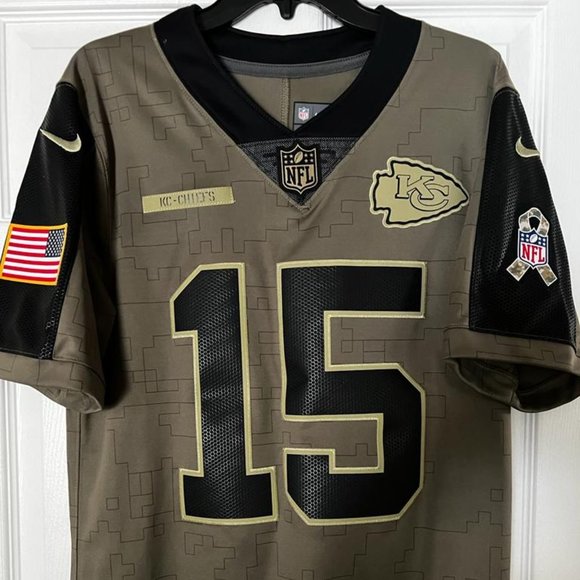 Patrick Mahomes NIKE NFL Kansas City Chiefs salute to service military jersey - Picture 1 of 7